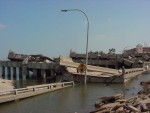 This is looking the other way, toward Biloxi.