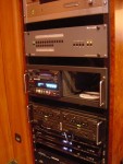 Equipment Rack featuring DVC PRO deck and two DVD players