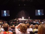 CNN Anchor Anderson Cooper onstage at the ALA conference