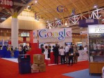 The Google booth in 