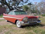 Front view of the 57 Belvedere. This car has 80.000 miles on the odometer. 