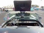 The spotless interior of the T-bird. The radio is not original, but everything else looks right.