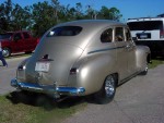 This is a late 40's Plymouth and looked remarkably like a 48 DeSoto that my brother used to own.