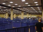 The labyrinth to get to registration. This room was huge